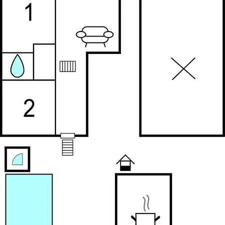 בית נופש 2 Bedroom Gorgeous In *